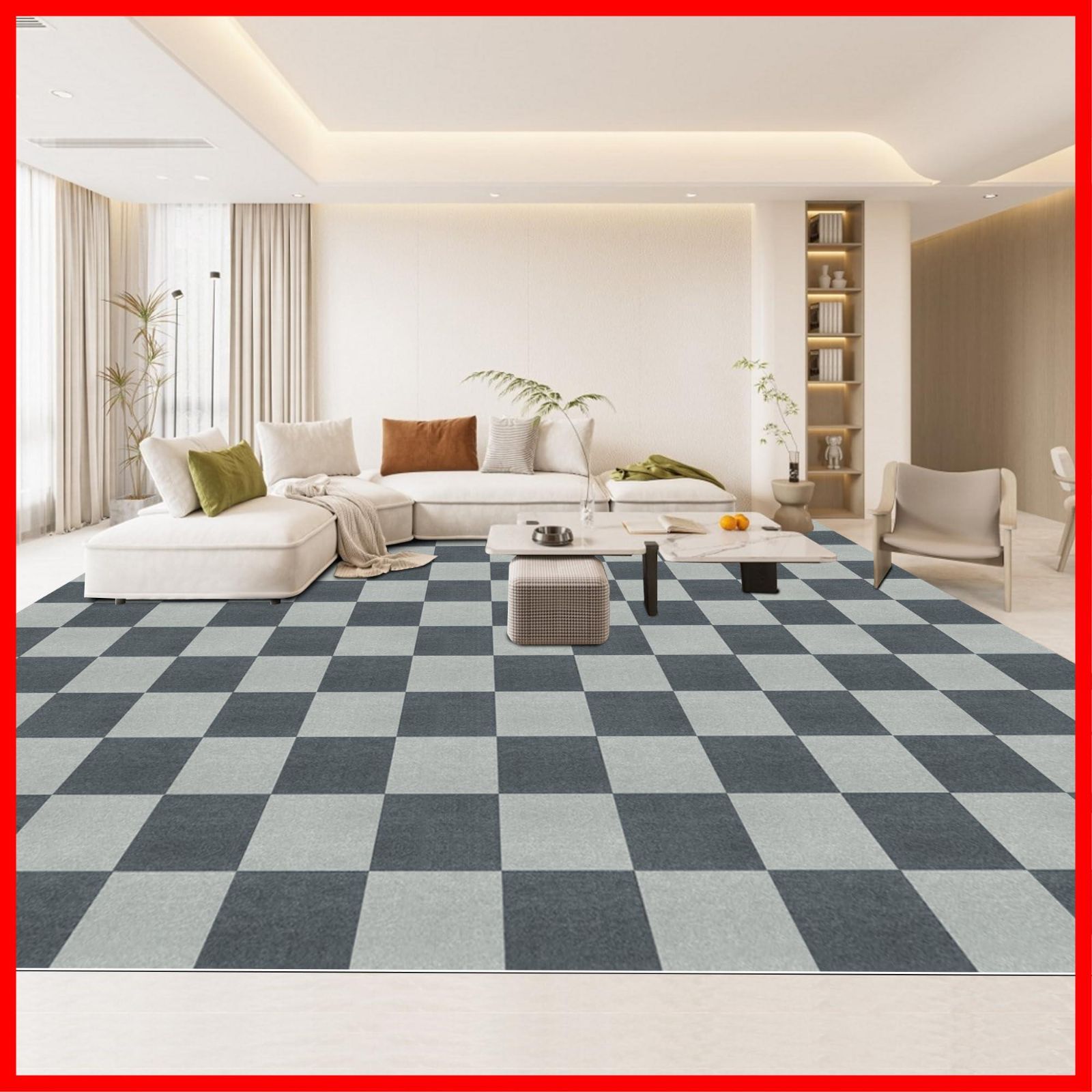 120枚 タイルカーペット ジョイントマット 吸着マット 滑り止め 防音　洗濯