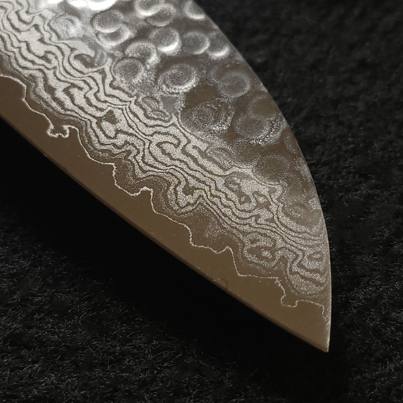 VG10 ダマスカス 三徳包丁185mm 茶柄 G1706E 月光作 - メルカリ