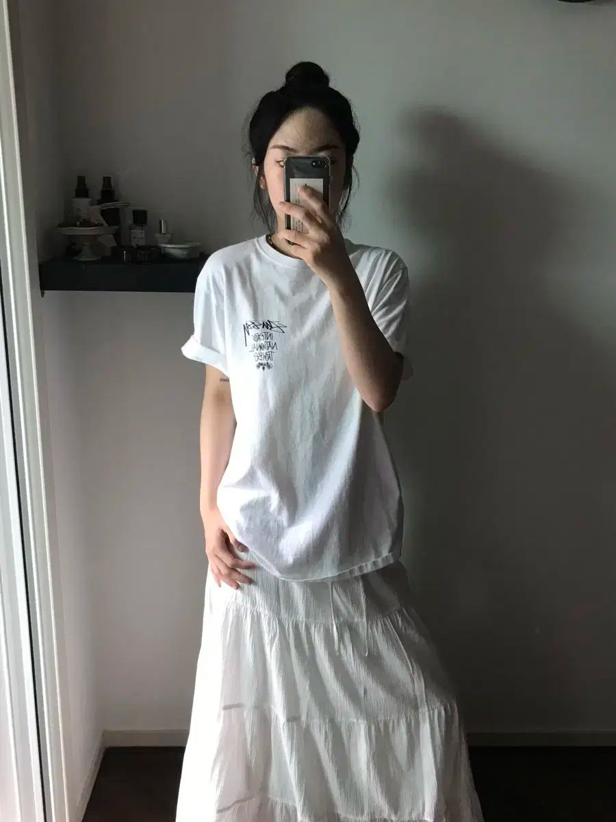 STUSSY ステューシー 部族 スタック Tシャツ 白