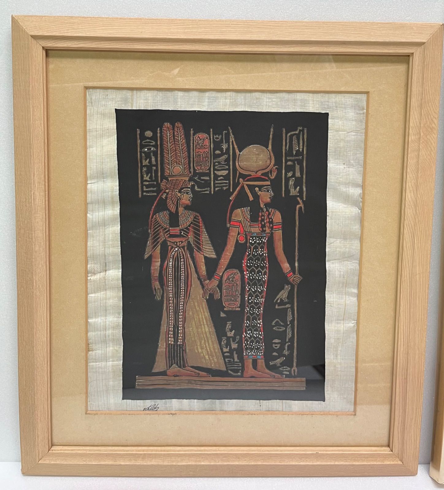 パピルス エジプト産 本物 絵画 ワイド四切サイズ Amazon.co.jp: 生命の木 – 古代エジプトのパピルス絵画 – 本物の