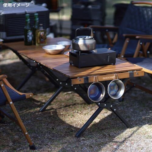 ウッドローテーブル L.Mセット 天板 折りたたみ ロール ウッド