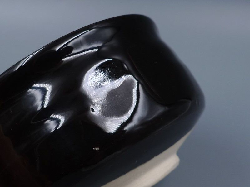 茶道具 瀬戸 名工 加藤春花 作 瀬戸黒 茶碗 共箱付 引き出し黒 - メルカリ