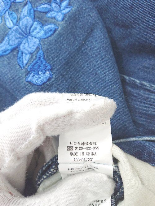 ◇ Θ The Virgnia ザ ヴァージニア 花 刺繍 デニム パンツ