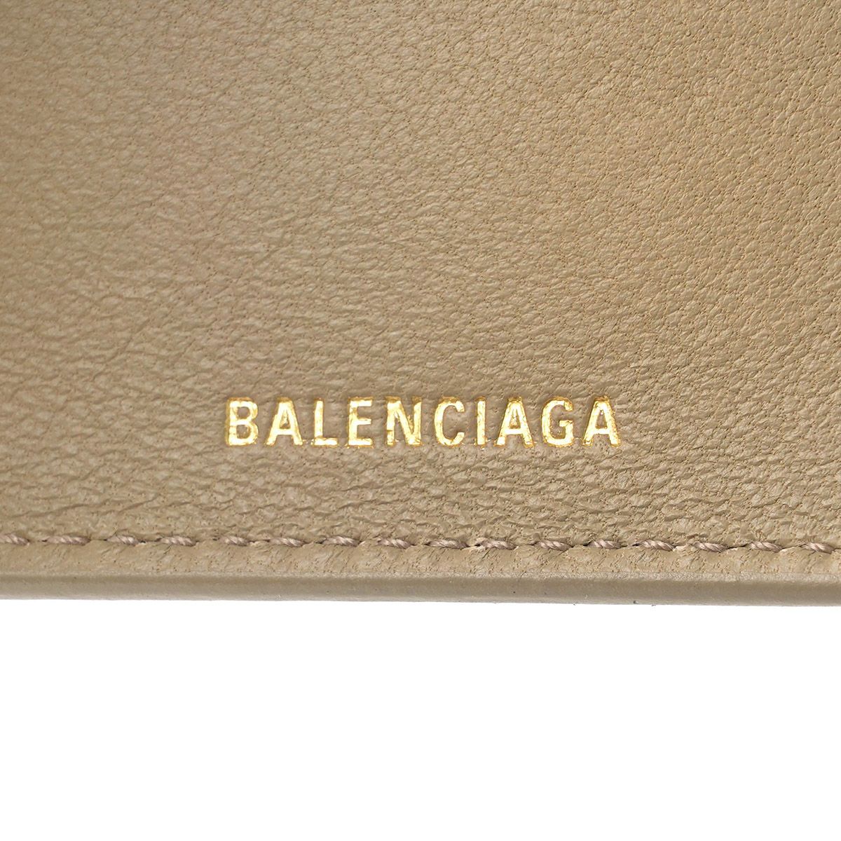 バレンシアガ　財布　トープ 新品 バレンシアガ BALENCIAGA 3つ折り財布 シグネチャー トープ