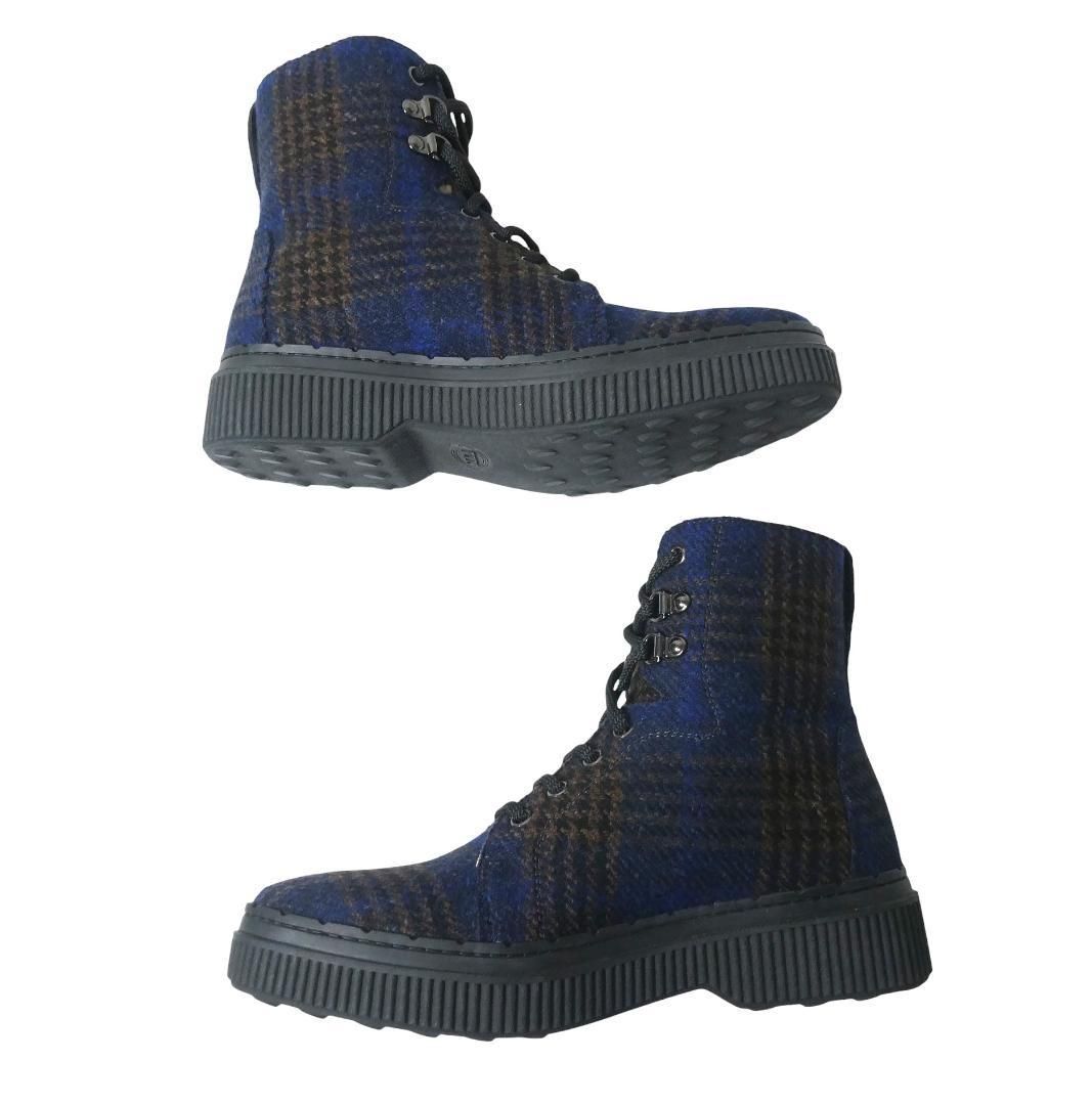 【新品・未使用】TOD'Sマウンテンブーツ25㎝ TOD'S(トッズ) MID BOOT MOUNTAINマウンテンブーツ ブラック サイズ 6