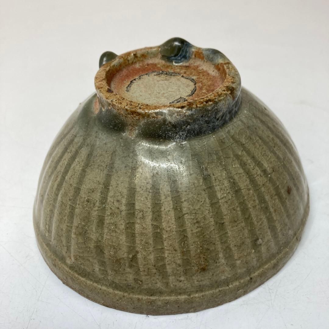 中国明時代　七官青磁　茶碗　人形手　トヒコ　東さ6-0129① 中国明時代 七官青磁 茶碗 人形手 トヒコ 東さ6-0129① - メルカリ