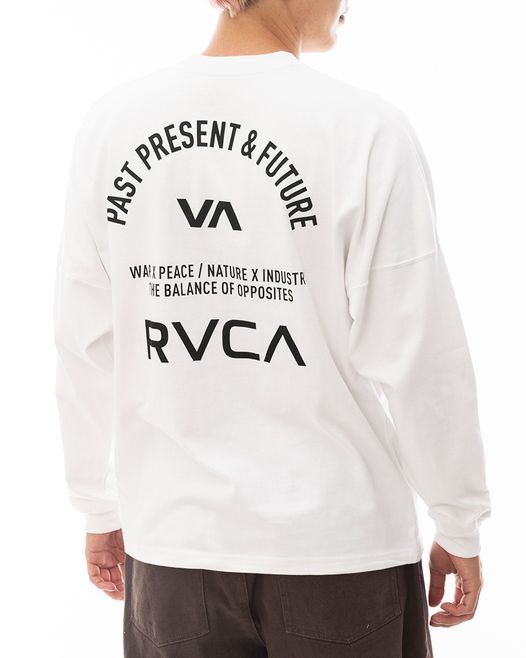 2024春夏 新品【RVCA/ルーカ/ルカ】UP STATE LS TEE ロングスリーブＴシャツ WHT メンズ BE041-056