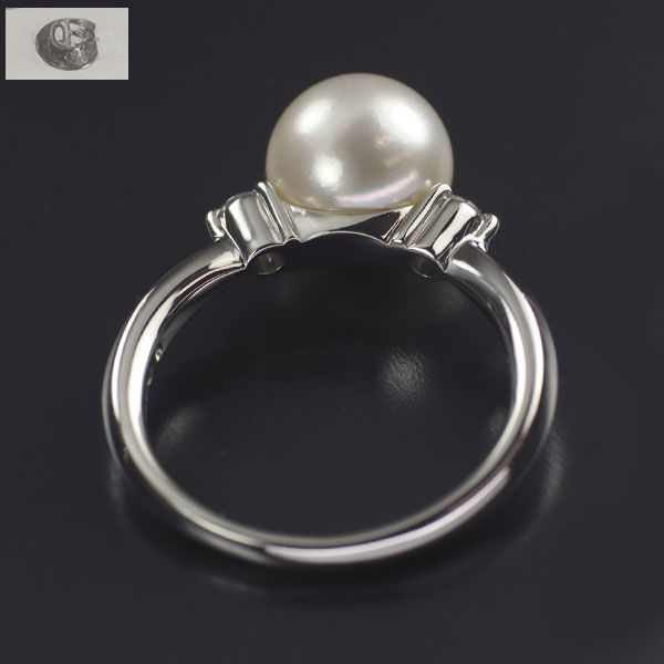 希少 Pt900 壱百年珠（ももとせだま） アコヤ真珠 ダイヤモンド