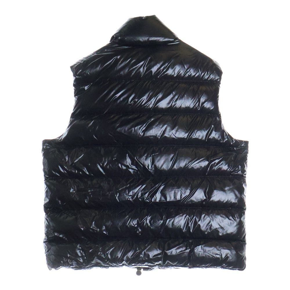 ★Moncler TIBロゴワッペン黒 ダウンベスト1国内正規品 モンクレール MONCLER TIB ロゴ ワッペン ダウン ベスト 1 黒 美品