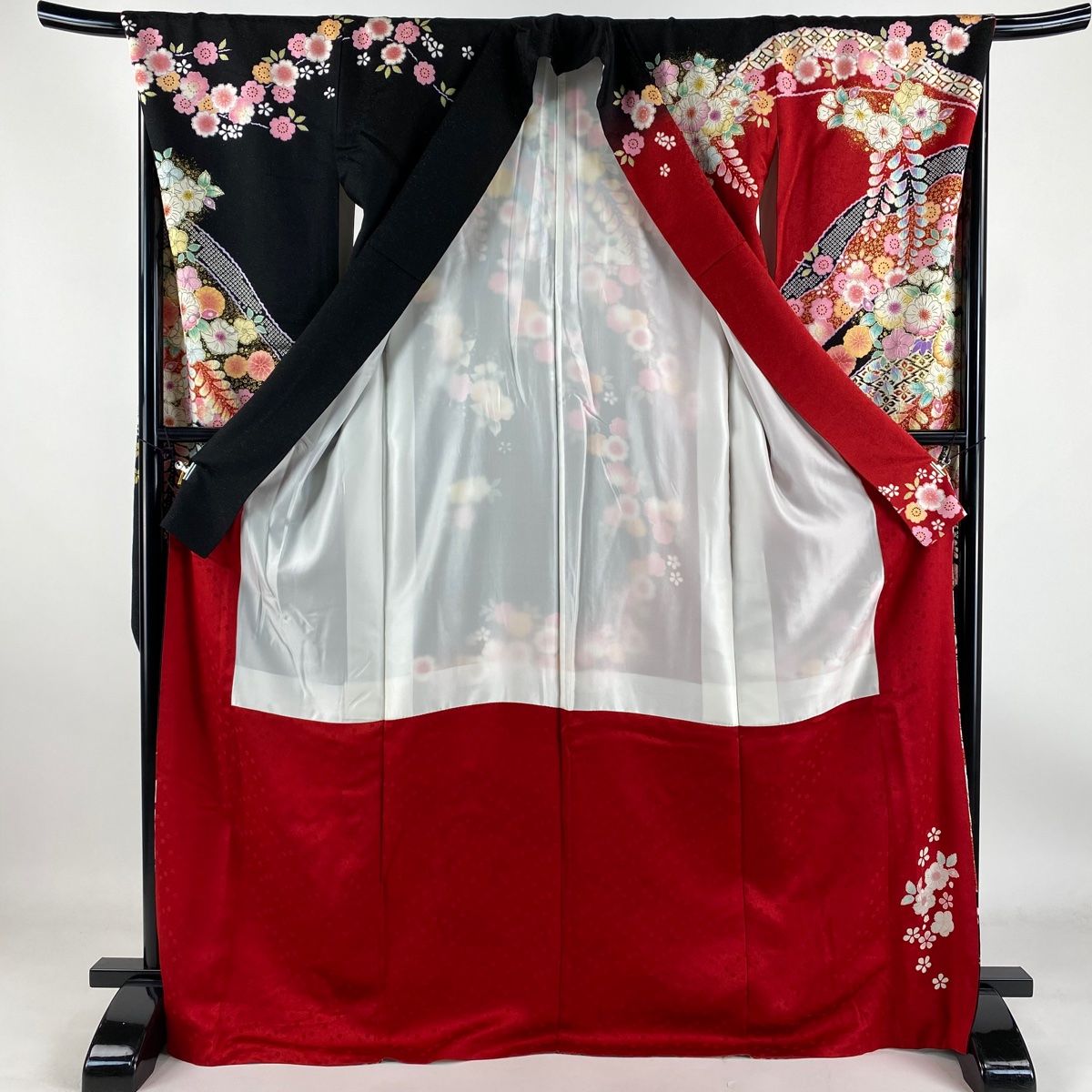 振袖 身丈167.5cm 裄丈69cm L 袷 徳永憲峯 落款 辻が花 金通し