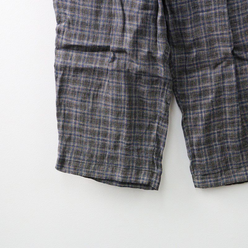 2023AW ネストローブ nest Robe トラッドリネンチェックパンツ F