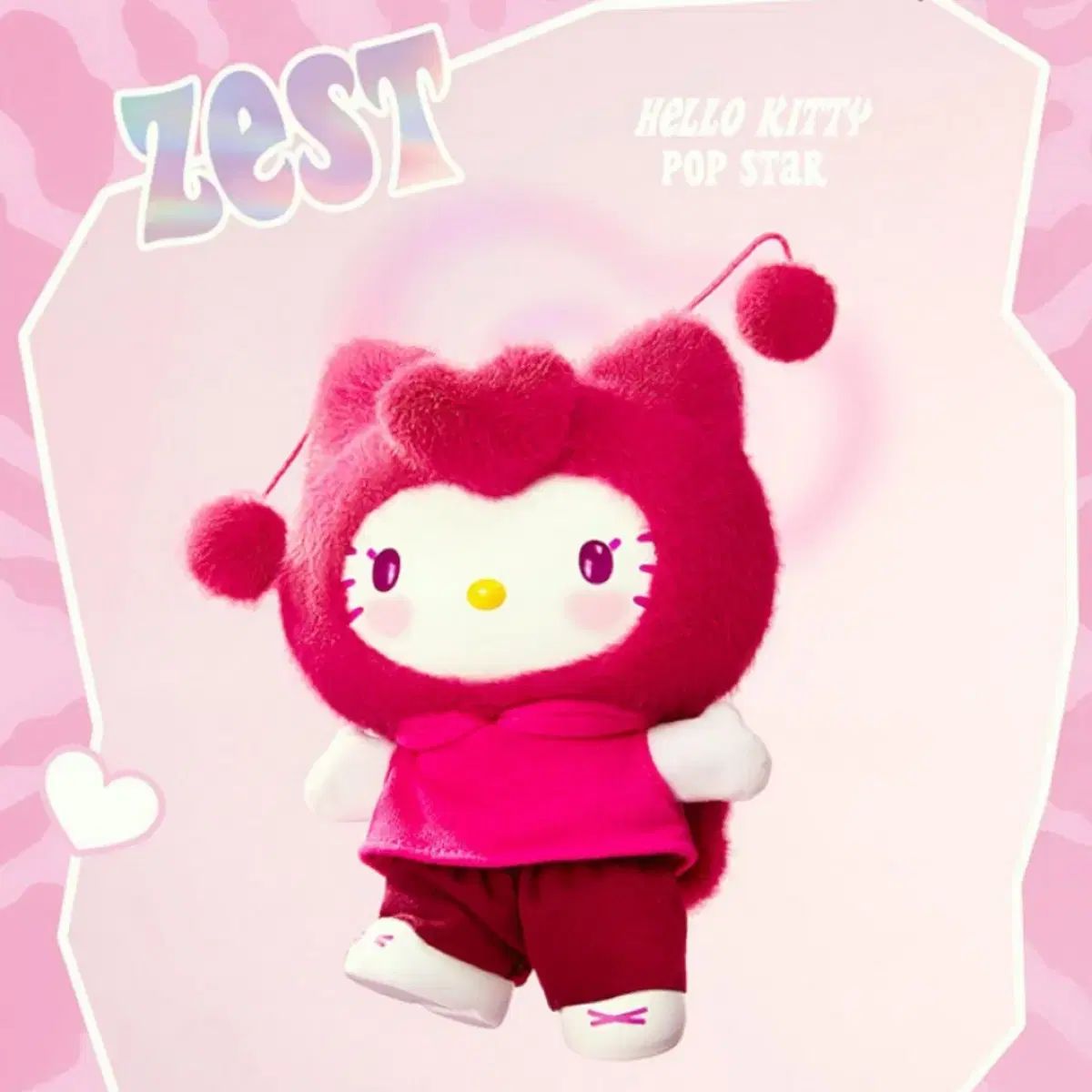 未開封 MINISO(ミニソー) ハローキティ ポップスター きぶぶ 人形 キーホルダー ー ゼスト