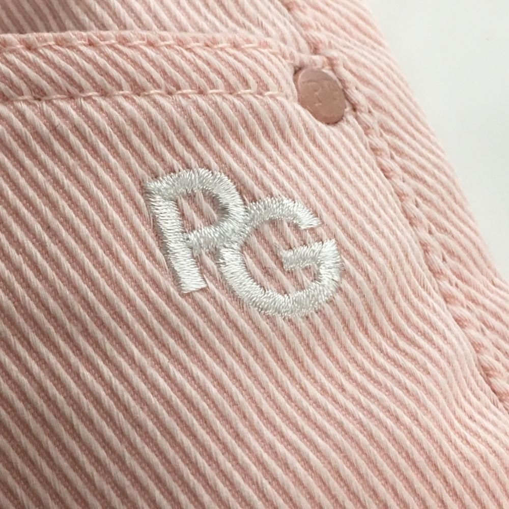 パーリーゲイツ スカート ピンク×白 斜め細ボーダー レディース 00(XS