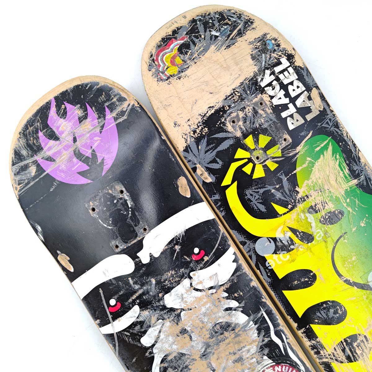 スケボー　廃デッキ　(black label) スケボー 廃デッキ (black label)