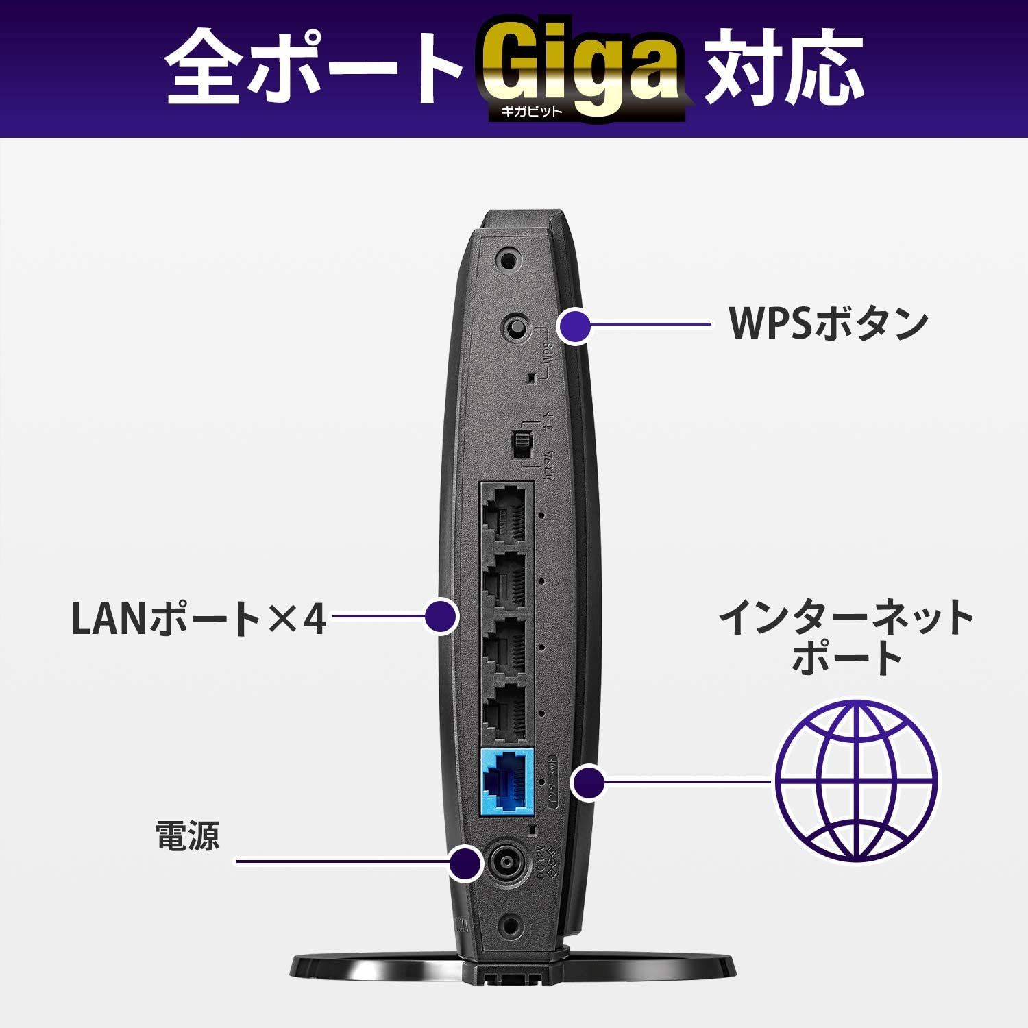 Wi-Fiルーター　アイ・オーデータ　WN-SX300FR