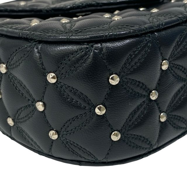 ブルガリ ディーヴァドリーム チェーンバッグ ショルダーバッグ クロスボディバッグ ポシェット スタッズ レザー ブラック BVLGARI DECORATOM_COM_BR