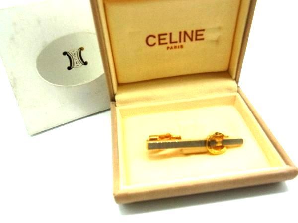 CELINE セリーヌ シルバー925 ネクタイピン マカダム柄 CELINE セリーヌ マカダム柄 ネクタイピン アクセサリー 紳士