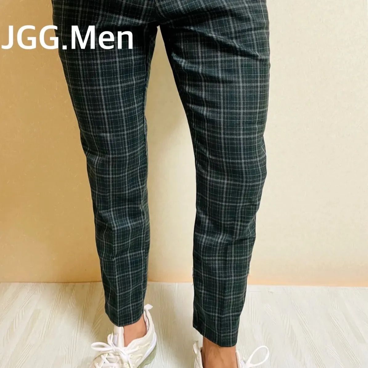 JGG.Men ジェイジージーメンスーツスキニーパンツチェック柄