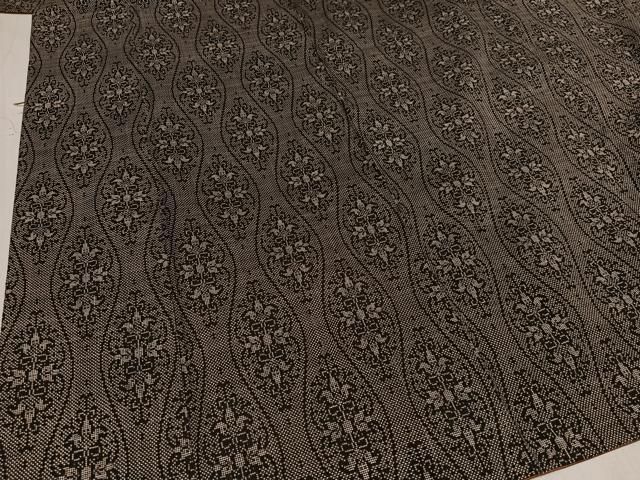 平和屋着物○本場大島紬 7マルキ 立涌花文 正絹 逸品 AAAW1834ph