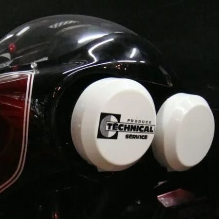 デュアルロケットカウル用 ヘッドライトカバー 130パイ 2個