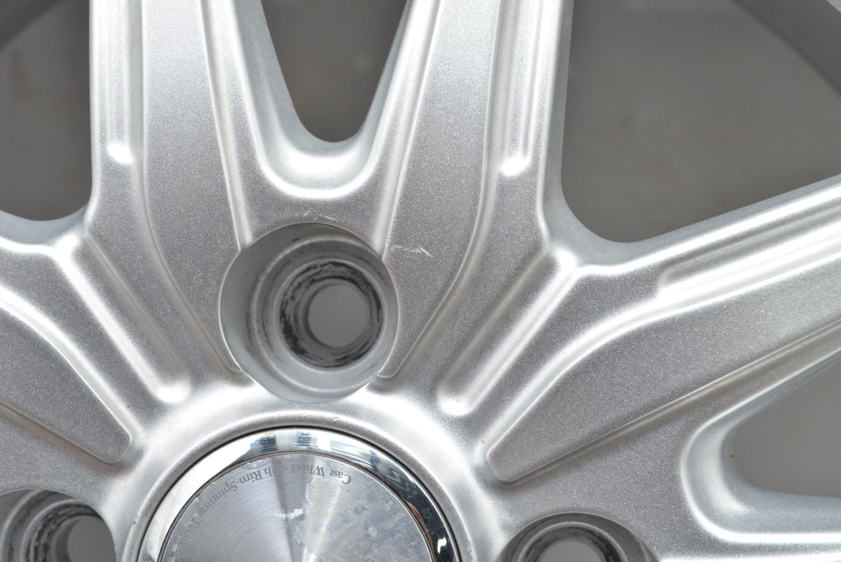 バリ溝 VRX3付 美品】エコフォルム 14in 5.5J+39 PCD100 2022年製 