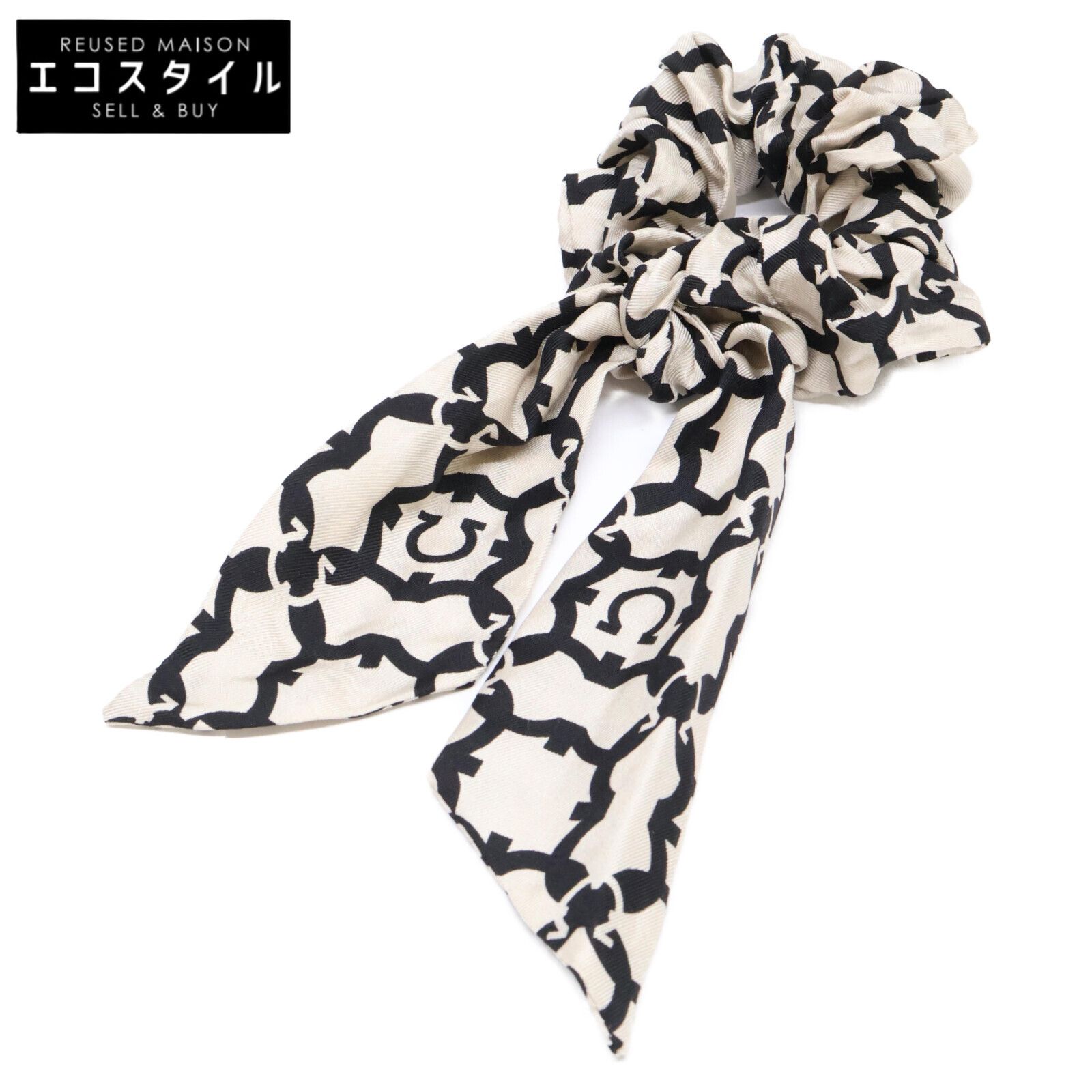 HM ヘアゴム ライトブラウン ガラスボタン ライトブルー ヘアゴム HM