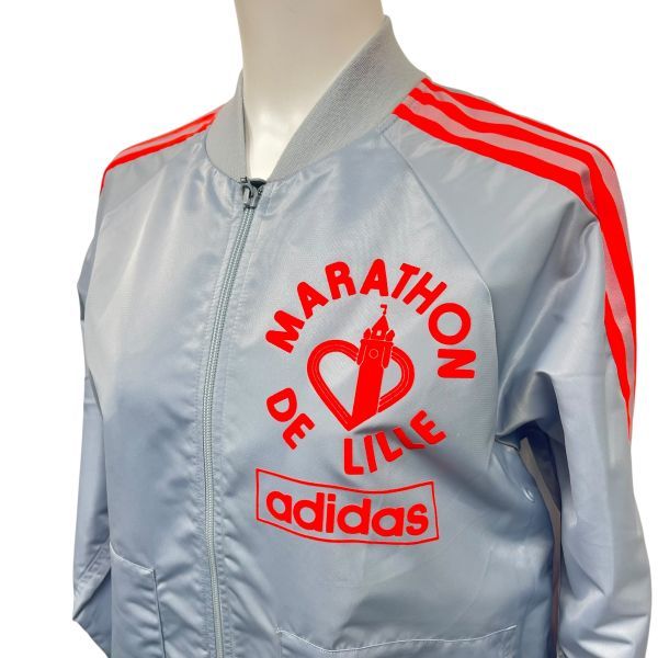 ◆ アディダス adidas ブルゾン ORIGINALS トラックジャケット ジャージ グレー オレンジ S レディース S5W161