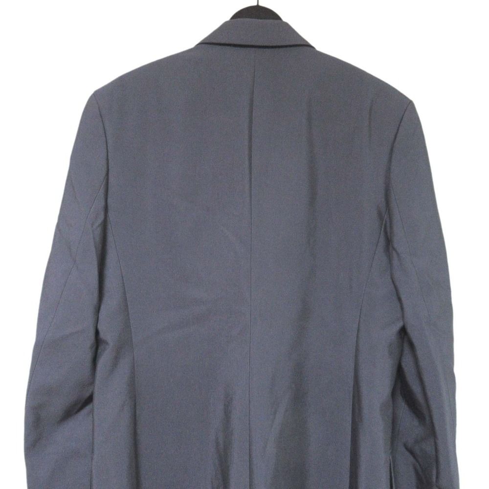 23AW DIOR HOMME ディオールオム シルクブレンド ダブルブレスト ロング チェスターコート 383C357A5774 サイズ54 グレー メンズ 古着 KANDAIZUMI_COM