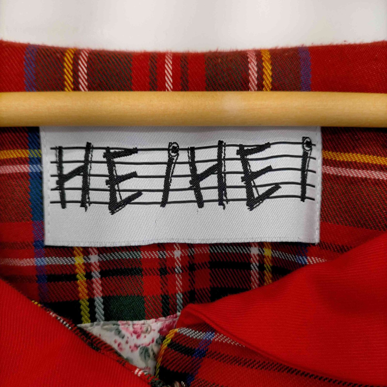 ヘイヘイ HEIHEI セーラーカラーブルゾン チェック柄 オーバー