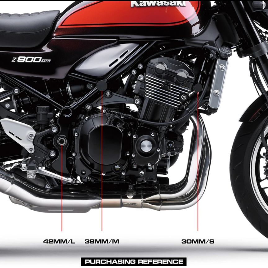 z900rs フレームカバーキャップ 黒、金、銀 kawasaki - メルカリ