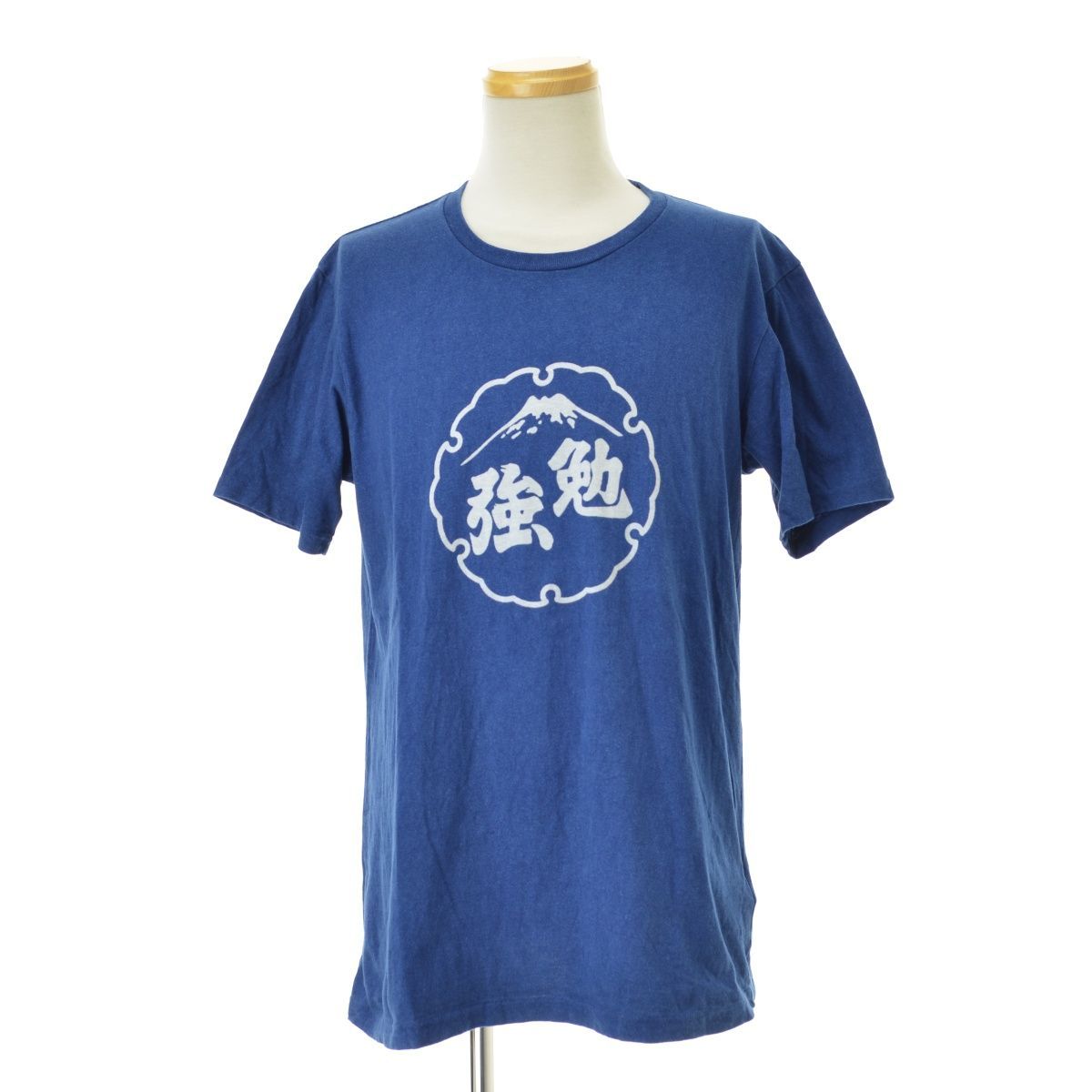 【BLUEBLUE】23SS 1007971 勉強 バッセン インディゴ半袖Tシャツ