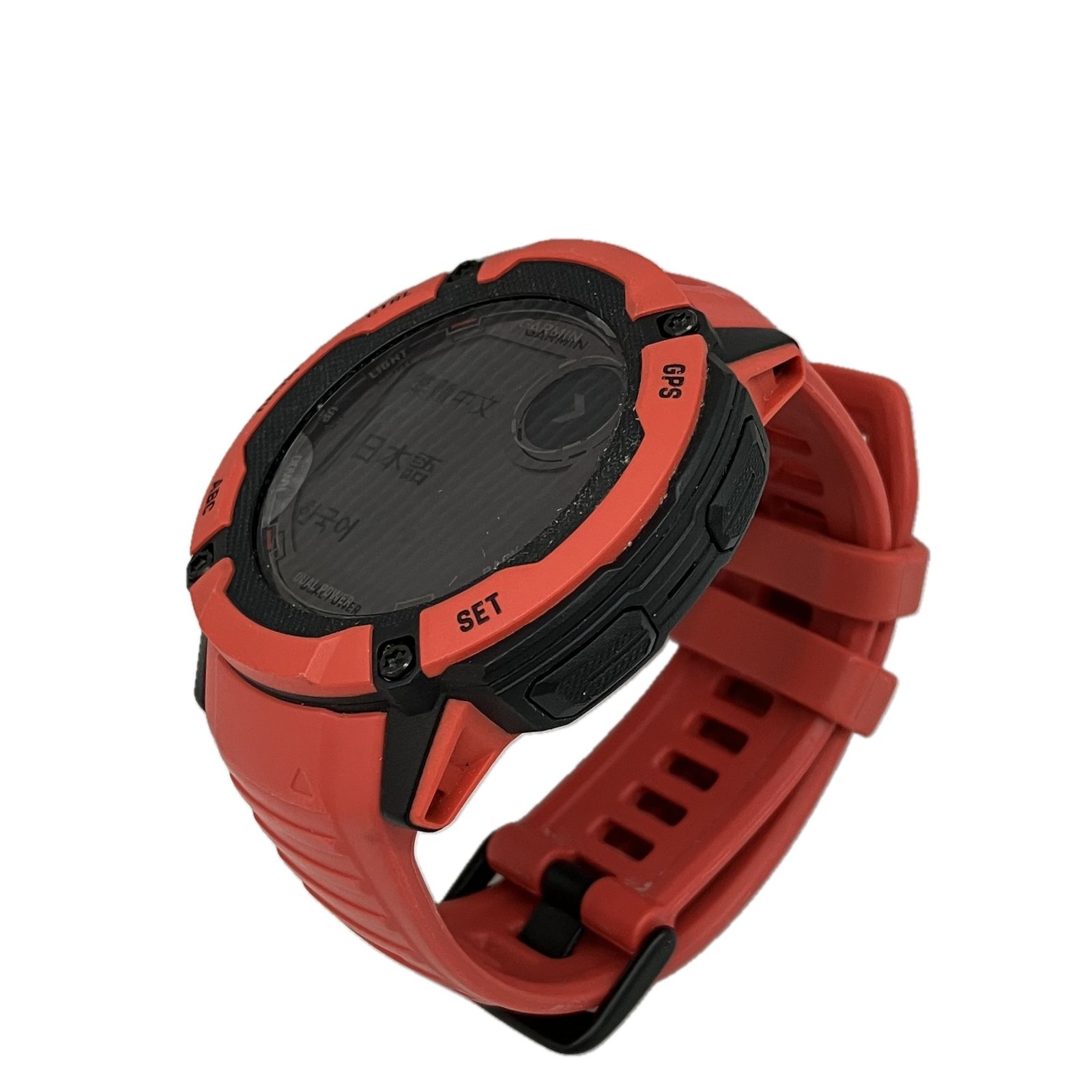GARMIN INSTINCT 2X DUAL POWER Flanme Red スマートウォッチGPS ガーミン C10427390