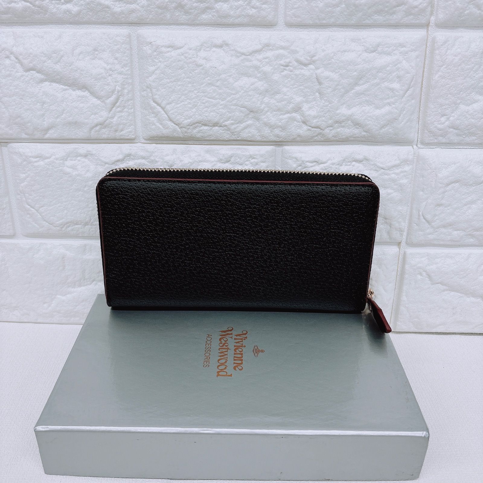 【ショッパー付き】VivienneWestwood　長財布　ブラック ショッパー付き】VivienneWestwood長財布ブラック