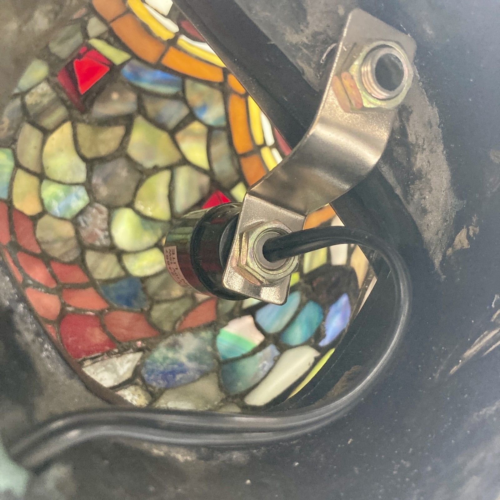 フクロウ ステンドグラス