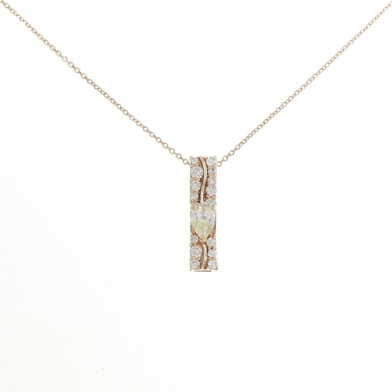 K18PG ダイヤモンド ネックレス 0.302CT