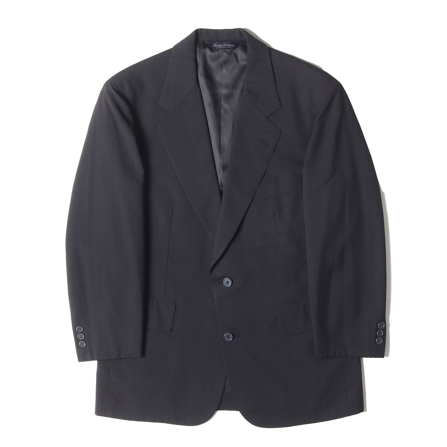 【美品】ブルックスブラザーズ　セットアップ　ネイビー　38 W32 スーツ Brooks Brothers Explorer ウール 2釦スーツ Classic | Brooks
