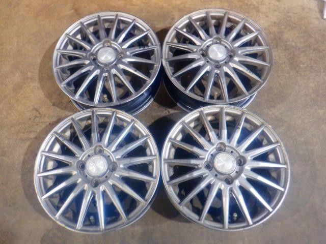 車 社外 軽カー 14インチアルミホイール4本SET 【M138653】