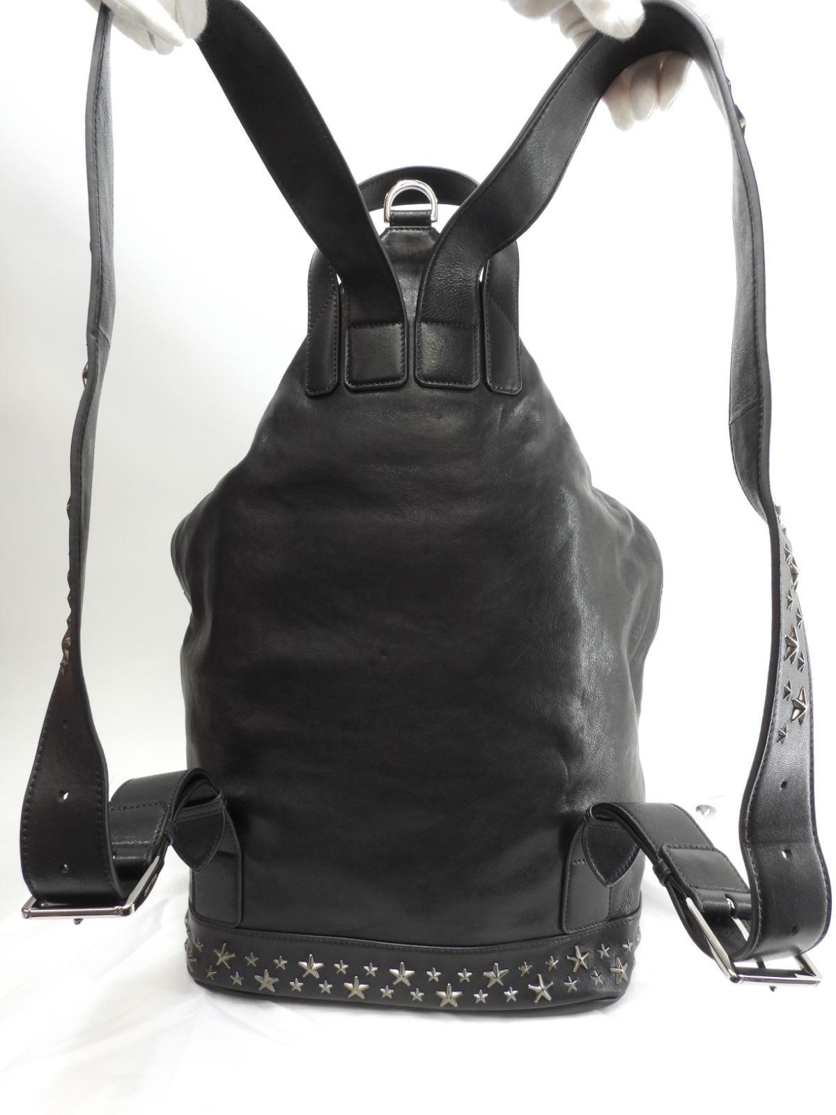 ジミーチュウ フィッツロイ リュック スタースタッズ レザー ブラウン ジミーチュウ フィッツロイ リュック スタースタッズ レザー ブラウン