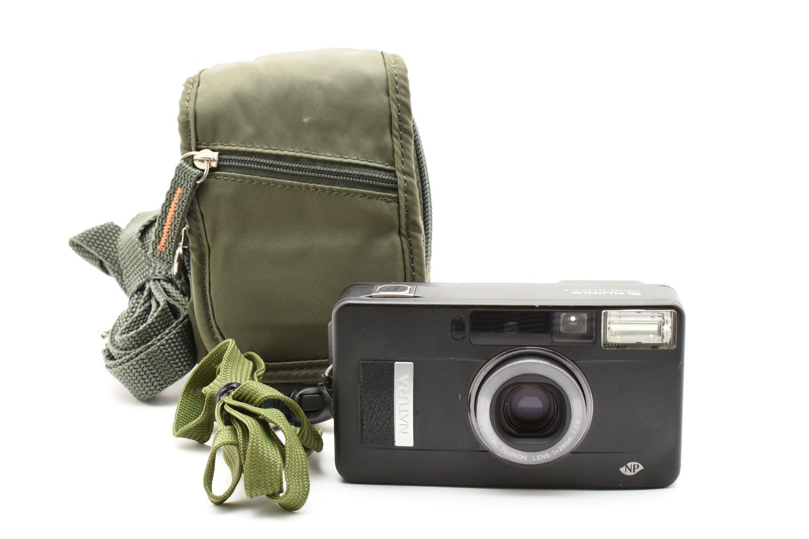 Fujifilm Natura Black F1.9 高感度対応 コンパクトフィルムカメラ ストラップ ケース付
