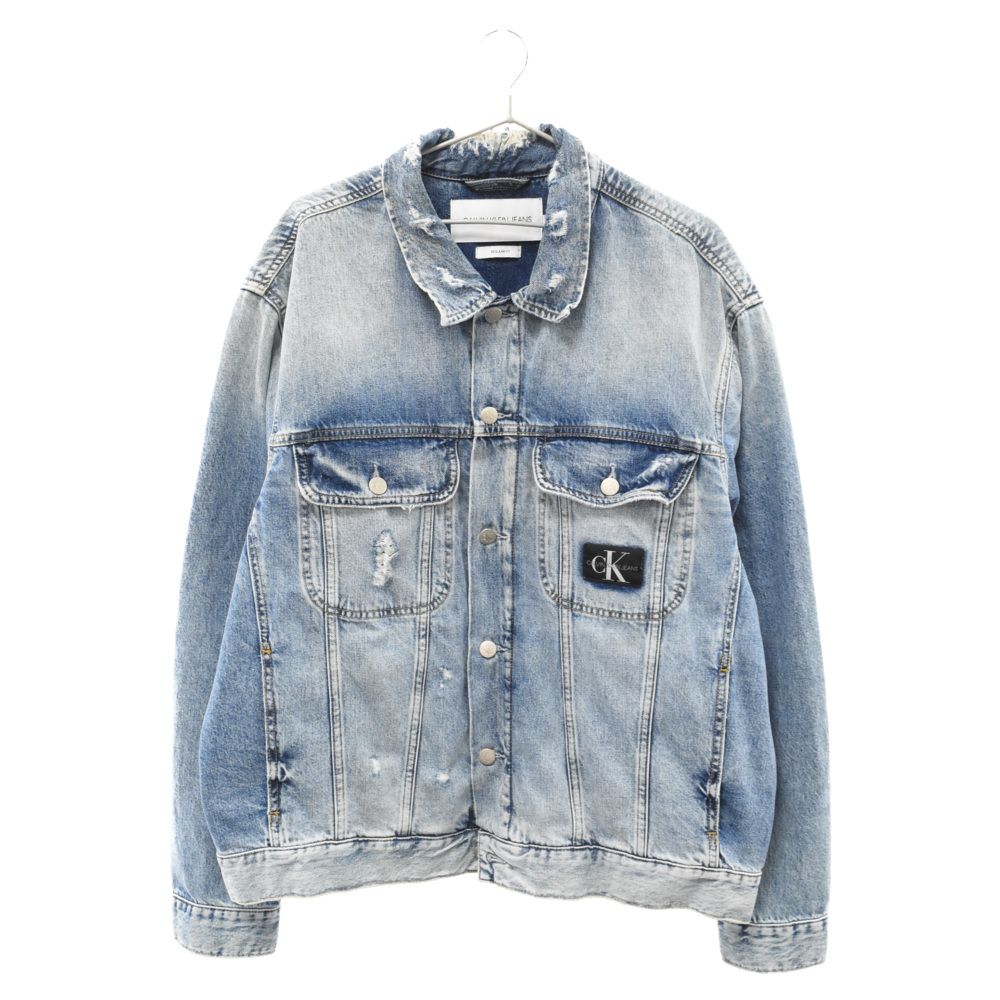 CK カルバンクライン ダメージ加工デニムジャケット