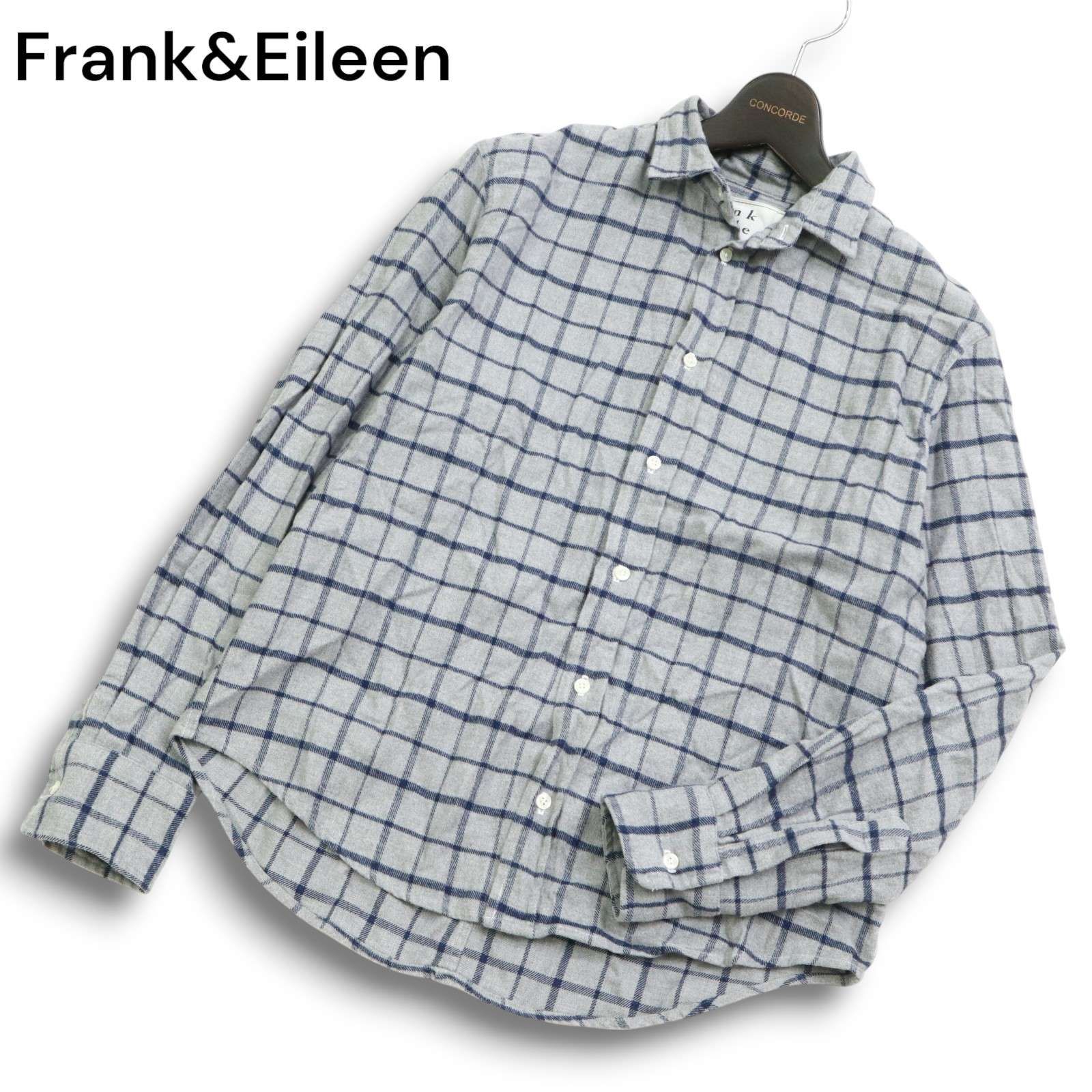 フランク&アイリーン＊EILEEN 長袖シャツ XSグレー コットン100% Frank&Eileen - Frank&Eileen(フランク&アイリーン) 長袖シャツ