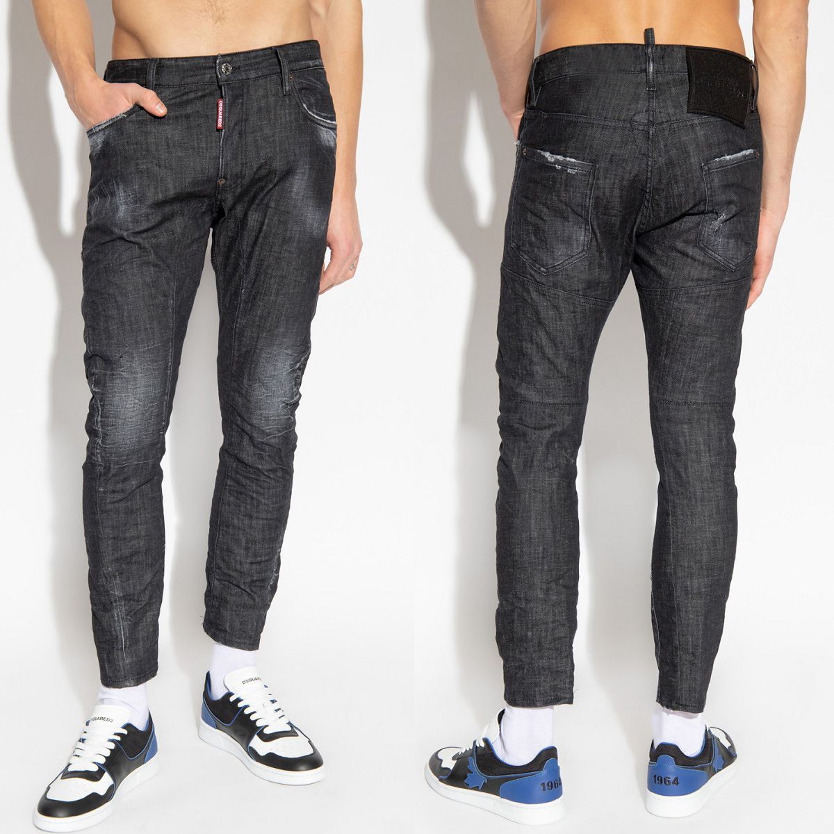 DSQUARED2 ディースクエアード S74LB1226 S30357 ブラック TIDY BIKER JEAN デニム ジーンズ - メルカリ