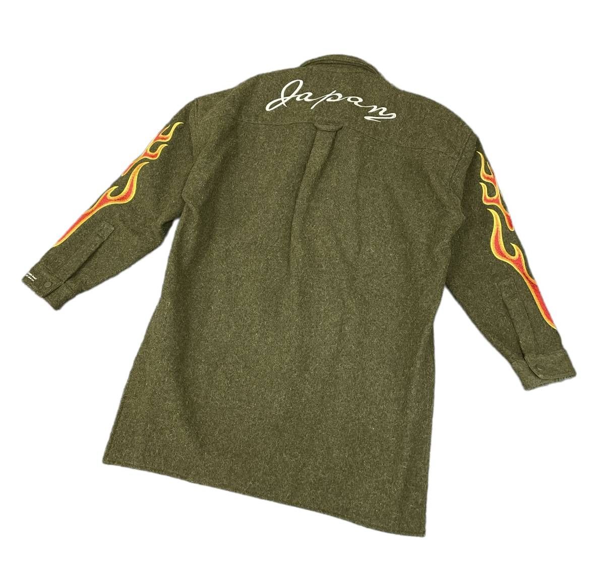 READYMADEリメイク 刺 ブランケット オーバーサイズ シャツ