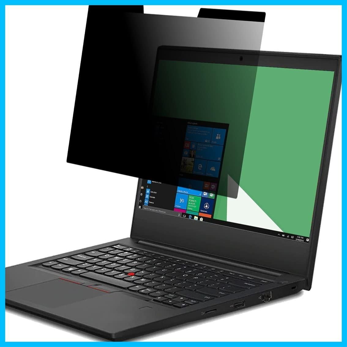 【数量限定】光沢・非光沢 ブルーライトカット 両面 プライバシーフィルター (マグネット式) リバーシブル 保護フィルム 覗き見防止 (14inch ノートパソコン 16:9 16:9 14インチ ノートPC) LOE(ロエ