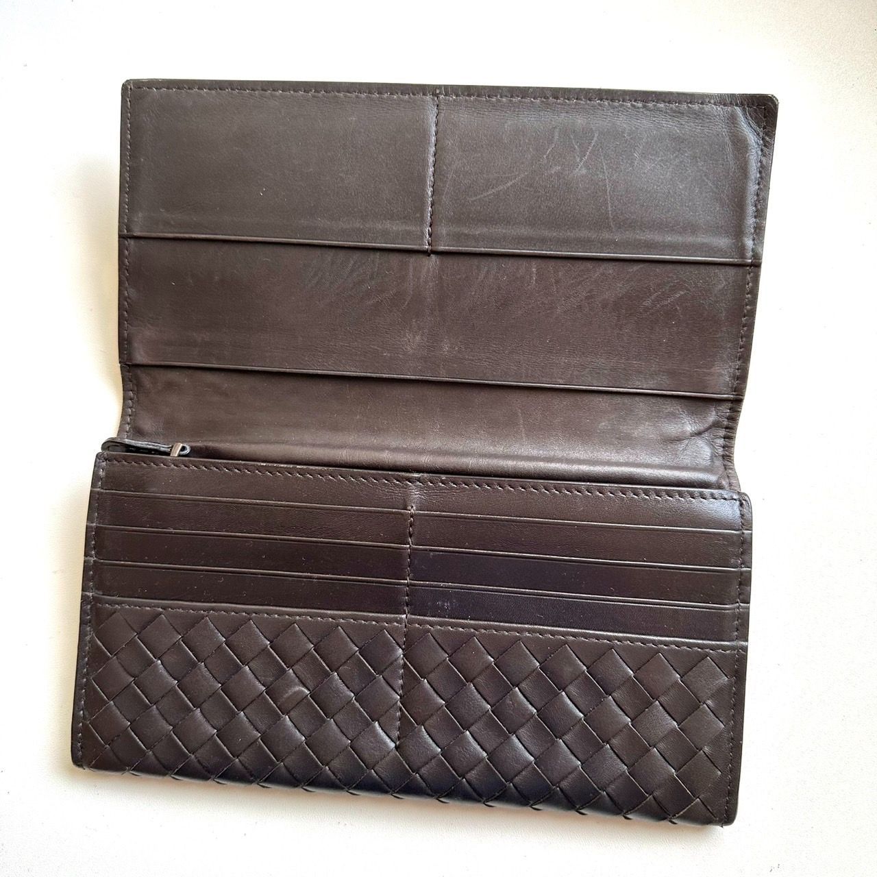 ボッテガヴェネタ BOTTEGA VENETA 長財布 イントレチャート ダーク 