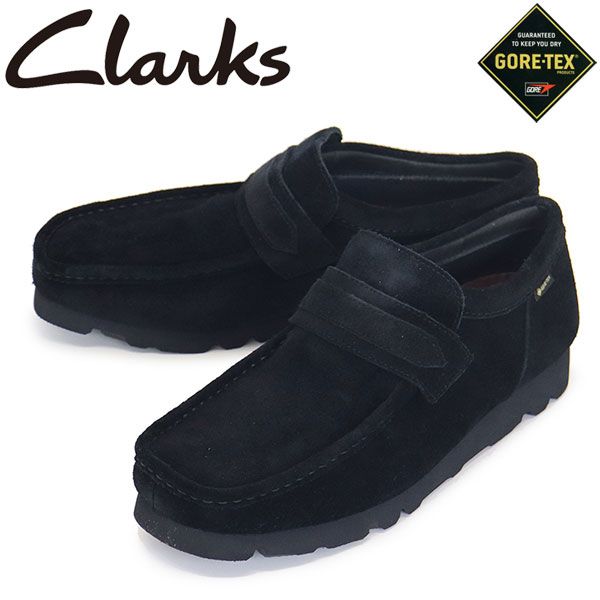 Clarks (クラークス) 26177991 WallaLoafer GTX ワラローファー ゴアテックス メンズ シューズ Black Sde CL132 UK8-約26.0cm