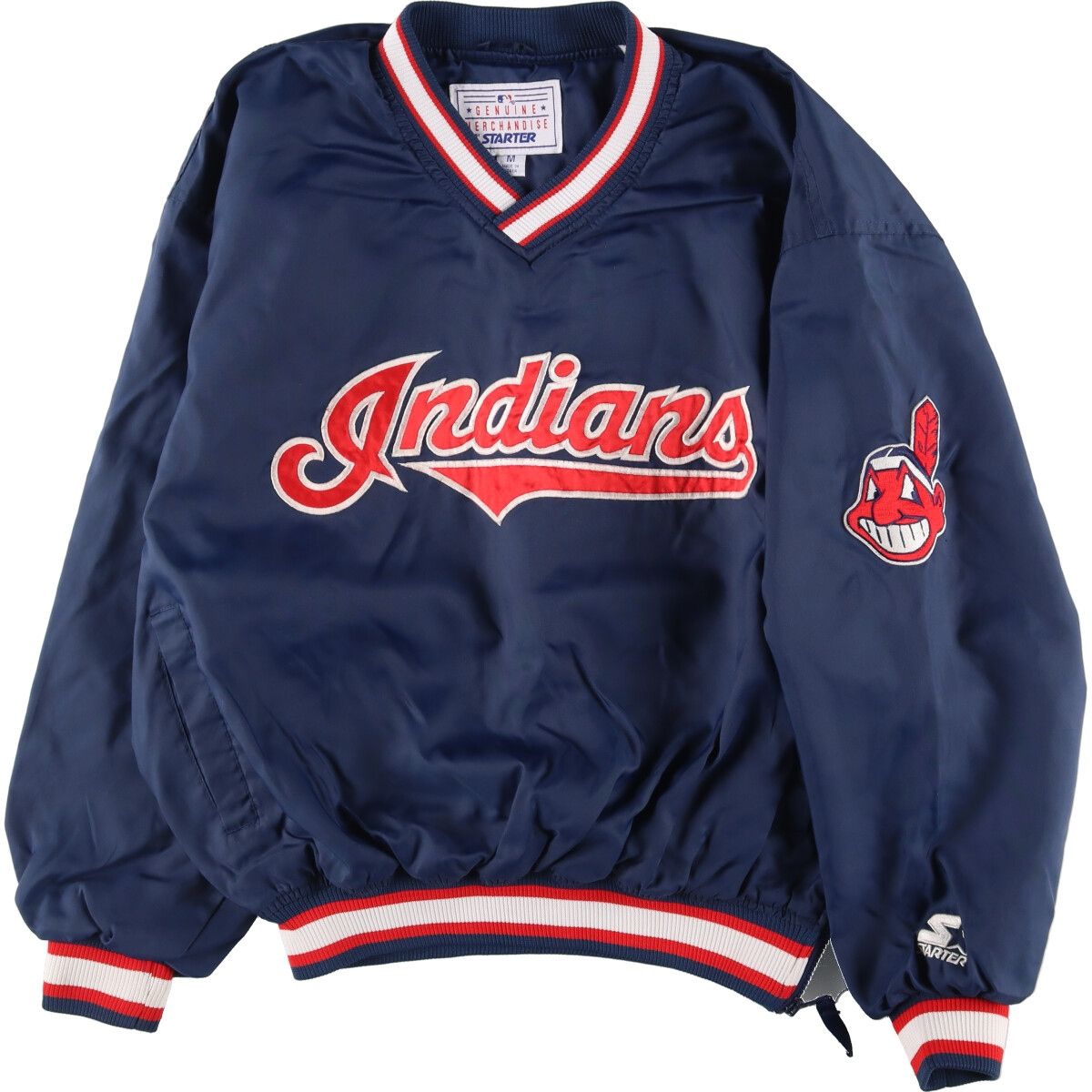 品質 古着 90年代 スターター Starter MLB CLEVELAND INDIANS