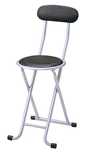 【新品・2営業日で発送】弘益 折り畳みイス ブラック【PFC-10（BK）】