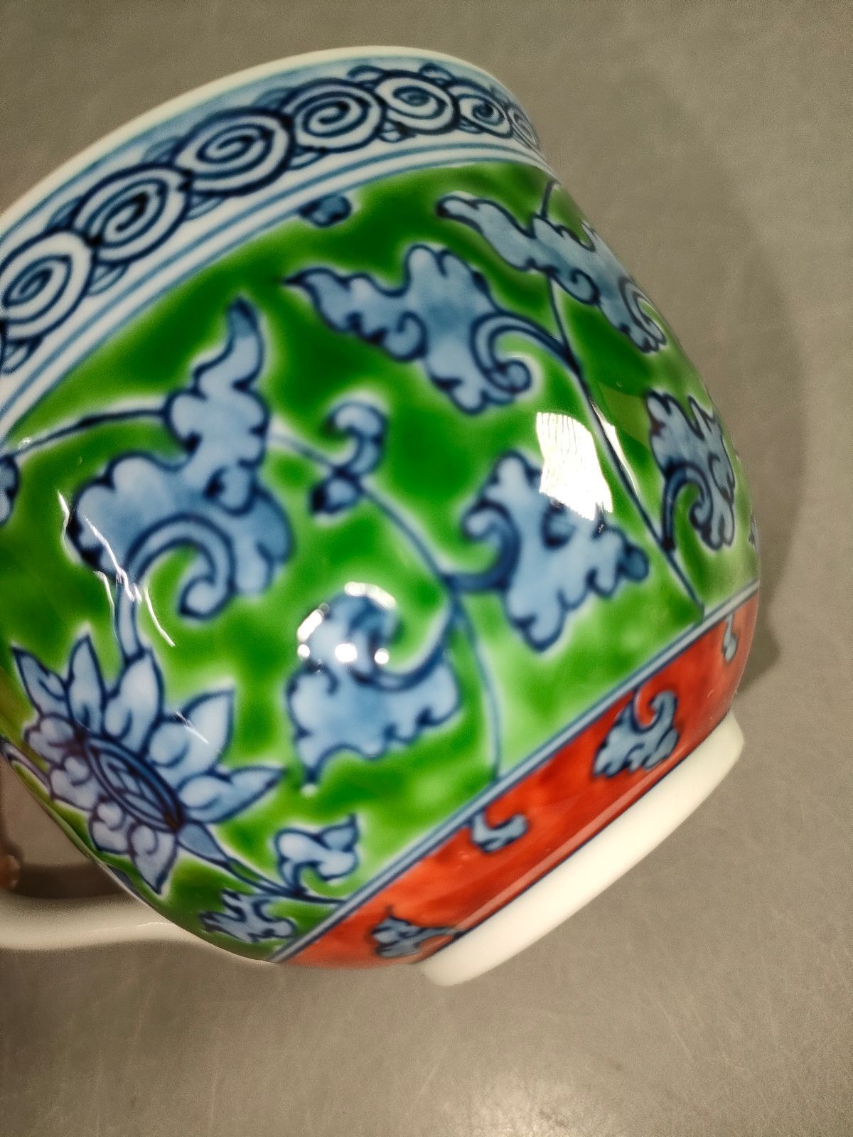 2287 源右衛門　緑彩唐草　栓抜　未使用 2287 源右衛門 緑彩唐草 栓抜 未使用 2287 源右衛門緑彩唐草栓抜未使用