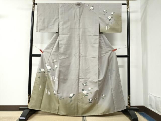 平和屋着物○本加賀友禅作家 窪田裕兆 訪問着 枝花文